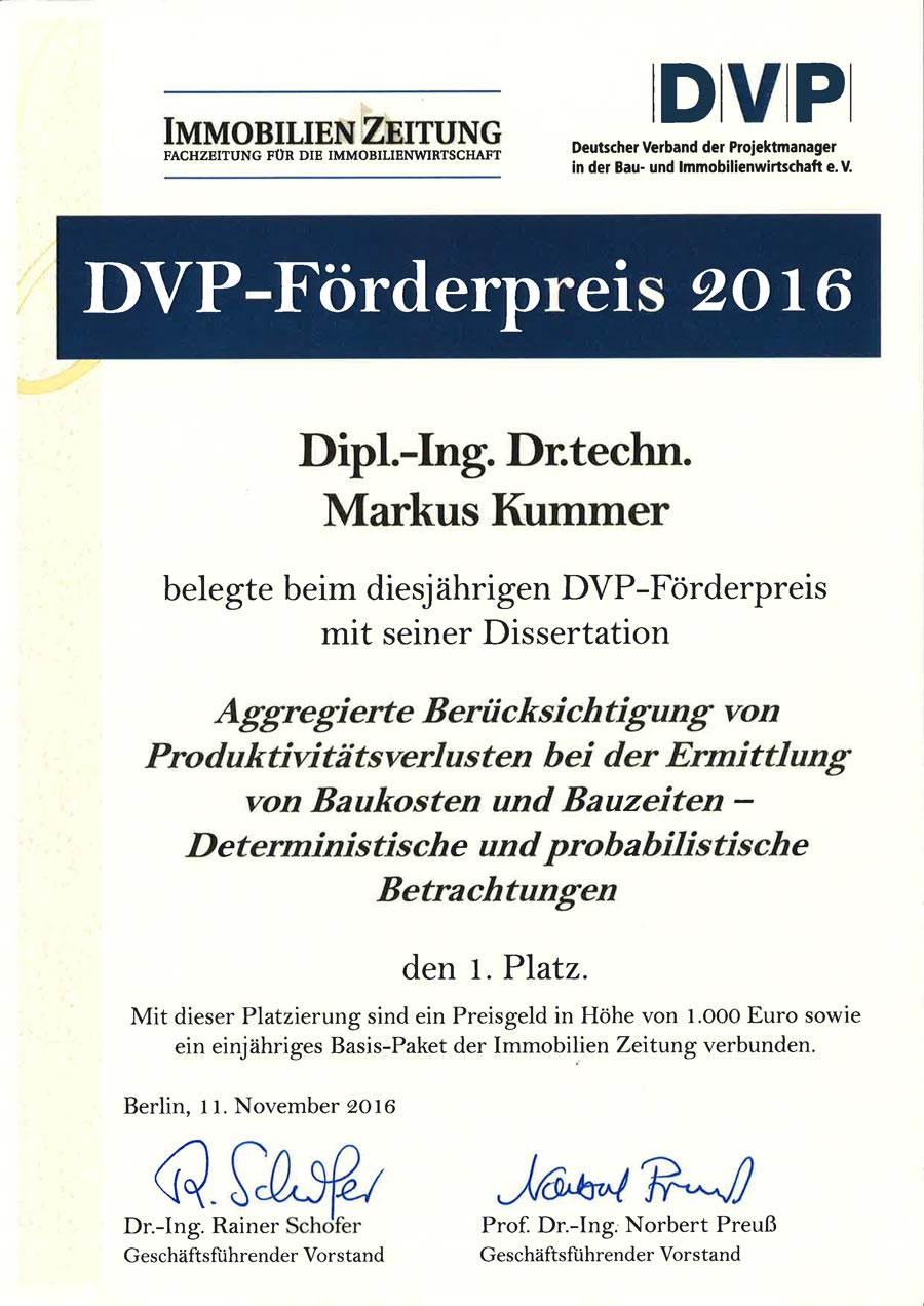 DVP-Förderpreis